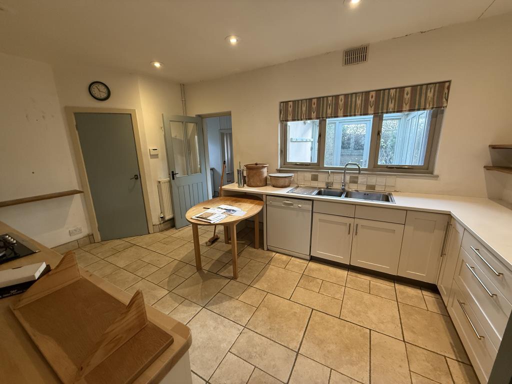 Lot: 124 - BUNGALOW FOR REPAIR AND REFURBISHMENT IN SOUGHT AFTER AREA - Kitchen with larder and utility off